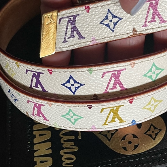 LV white Multicolor Belt - Picture 7 of 16
